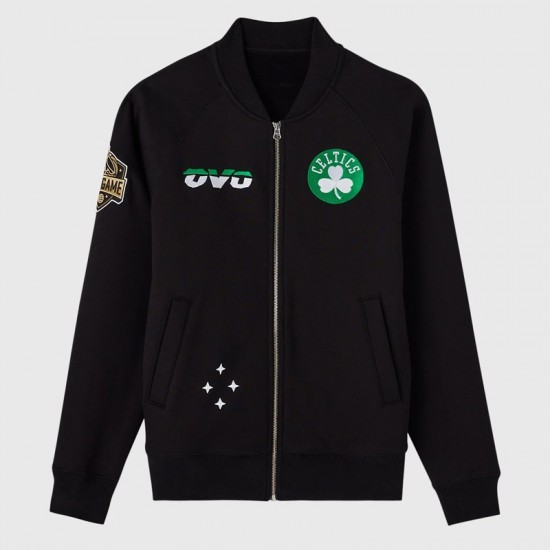 Boston Celtics Black Fleece Jacket – Owl Edition