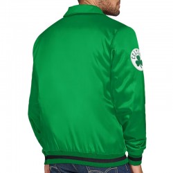 Boston Celtics Stitch Applique Kelly Green Satin Jacket Boston Celtics Stitch Applique Kelly Green Satin Jacket