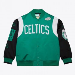 Boston Celtics Team Origins Green Satin Jacket Boston Celtics Team Origins Green Satin Jacket
