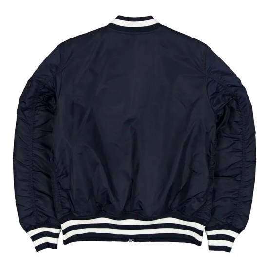 Boston Red Sox Full-Zip Navy Bomber Jacket