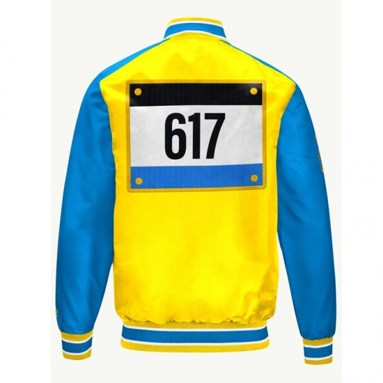 Boston Red Sox Gold and Blue Varsity Satin Jacket Boston Red Sox Gold and Blue Varsity Satin Jacket