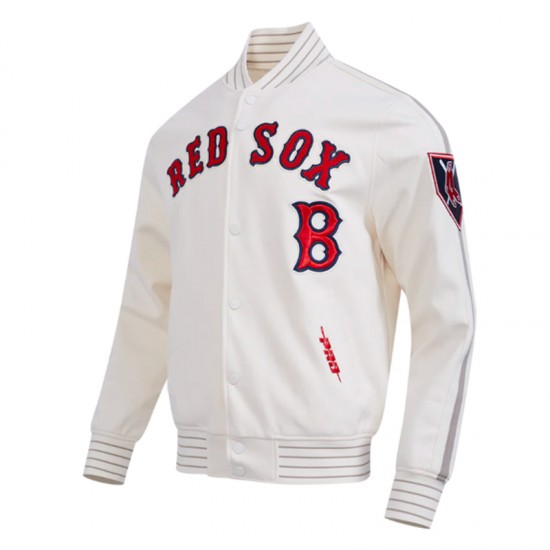 Boston Red Sox Logo Game Day Eggshell Jacket Boston Red Sox Logo Game Day Eggshell Jacket