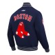 Boston Red Sox Current Logo Game Day Navy Jacket Boston Red Sox Navy Varsity Jacket with Current Team Logo – Unisex Game Day Gear