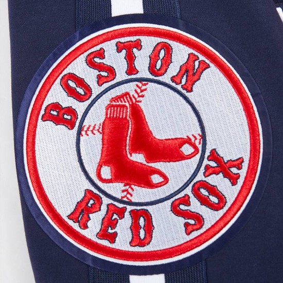 Boston Red Sox Current Logo Game Day Navy Jacket Boston Red Sox Navy Varsity Jacket with Current Team Logo – Unisex Game Day Gear