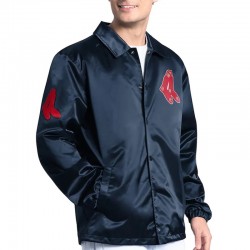 Boston Red Sox Point Man Coaches Navy Jacket