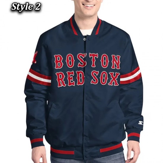Boston Red Sox Varsity Scout Satin Jacket Boston Red Sox Varsity Scout Satin Jacket