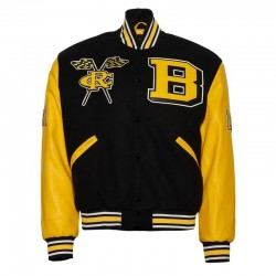 Bowie State University Black and Gold Varsity Jacket Bowie State University Black and Gold Varsity Jacket
