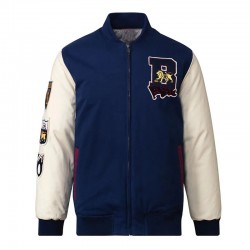 Brisbane Lions Collegiate Navy and White Varsity Jacket Brisbane Lions Collegiate Navy and White Varsity Jacket