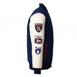 Brisbane Lions Collegiate Navy and White Varsity Jacket Brisbane Lions Collegiate Navy and White Varsity Jacket