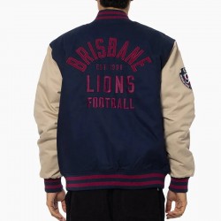 Brisbane Lions Lock Up Varsity Cotton Jacket Brisbane Lions Lock Up Varsity Cotton Jacket