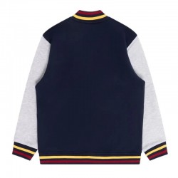 Brisbane Lions Navy and Gray Varsity Fleece Jacket Brisbane Lions Navy and Gray Varsity Fleece Jacket