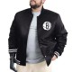 Brooklyn Nets Adaptive Bold Logo Varsity Satin Jacket Brooklyn Nets Adaptive Bold Logo Varsity Satin Jacket