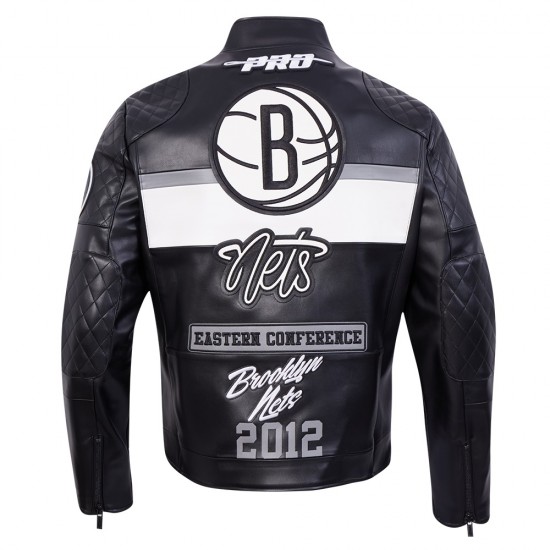 Brooklyn Nets Men's Moto Jacket
