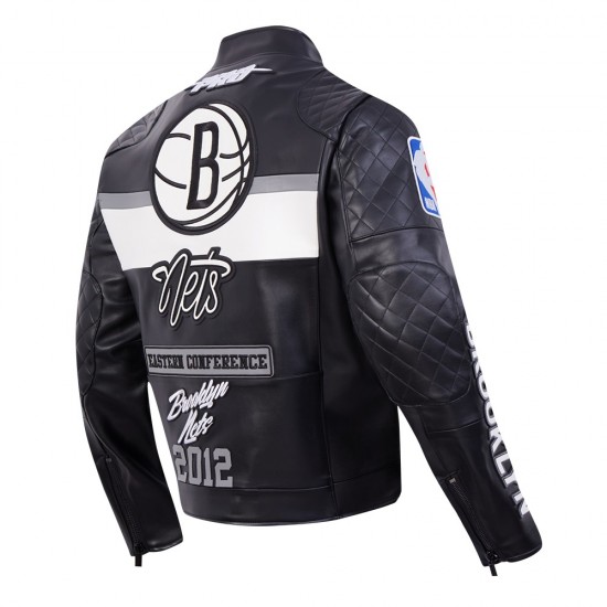 Brooklyn Nets Men's Moto Jacket