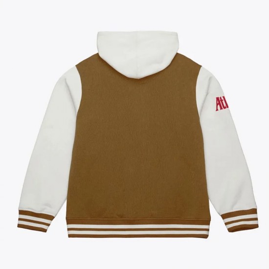 Brown/Cream Atlanta Hawks Dusted Fleece Jacket