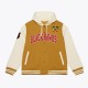 Brown/Cream Chicago Blackhawks Dusted Fleece Jacket