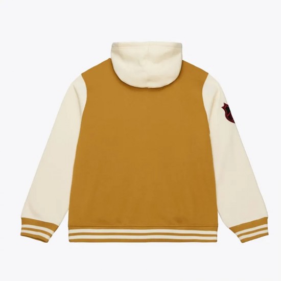 Brown/Cream Chicago Blackhawks Dusted Fleece Jacket