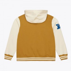 Brown/Cream Detroit Lions Chiefs Dusted Fleece Jacket