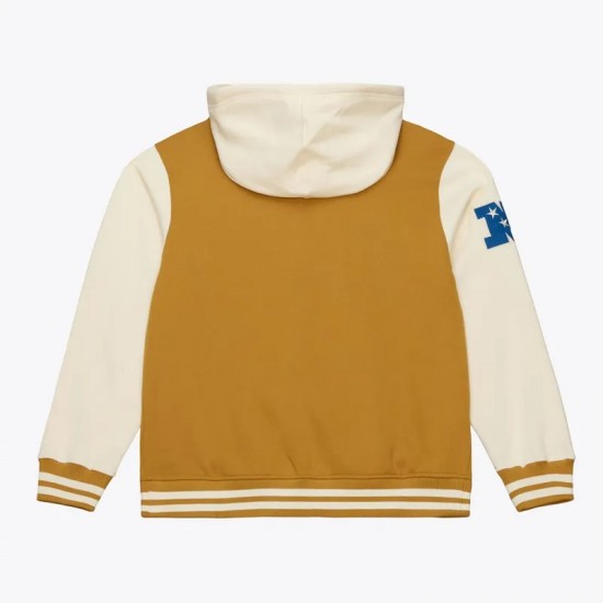 Brown/Cream Detroit Lions Chiefs Dusted Fleece Jacket