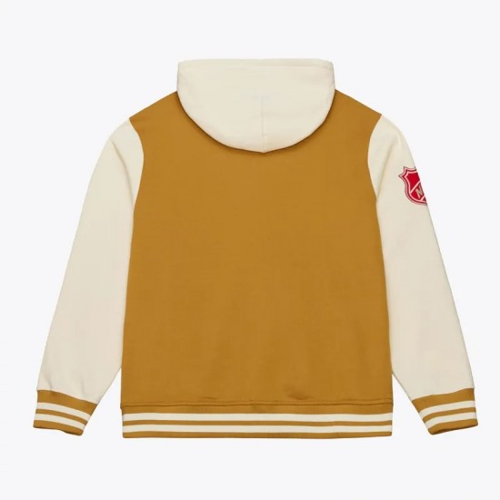 Brown/Cream Detroit Red Wings Dusted Fleece Jacket