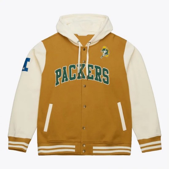 Brown/Cream Green Bay Packers Dusted Fleece Jacket Brown/Cream Green Bay Packers Dusted Fleece Jacket