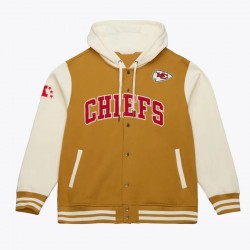 Brown/Cream Kansas City Chiefs Dusted Fleece Jacket