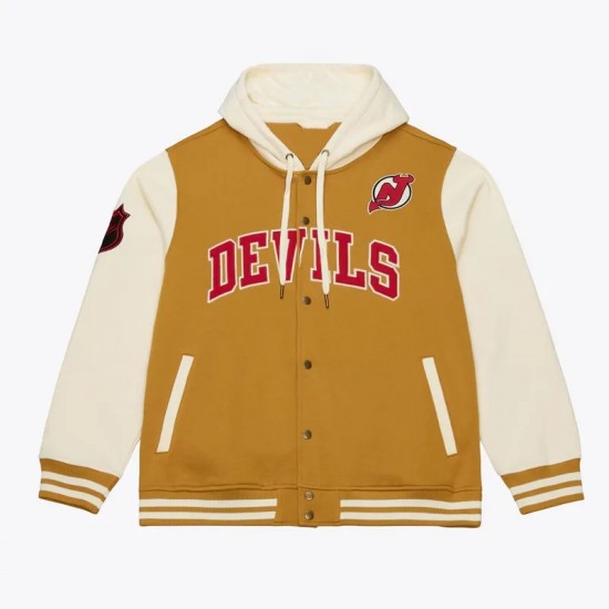 Brown/Cream New Jersey Devils Dusted Fleece Jacket