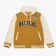 Brown/Cream Oakland Raiders Dusted Fleece Jacket