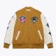 Brown/Cream Oakland Raiders Dusted Varsity Jacket