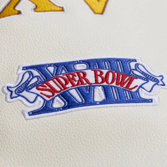 Brown/Cream Oakland Raiders Dusted Varsity Jacket