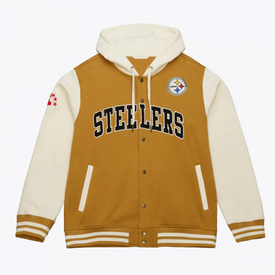 Brown/Cream Pittsburgh Steelers Dusted Fleece Jacket