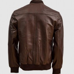 Brown Sheep Leather Bomber Jacket Brown Sheep Leather Bomber Jacket