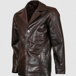 Brown Vintage Leather Coat Brown Vintage Leather Coat