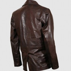 Brown Vintage Leather Coat Brown Vintage Leather Coat