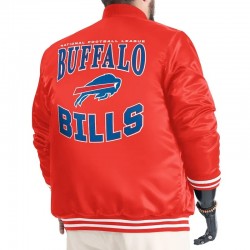 Buffalo Bills Adaptive Team Graphic Varsity Satin Jacket