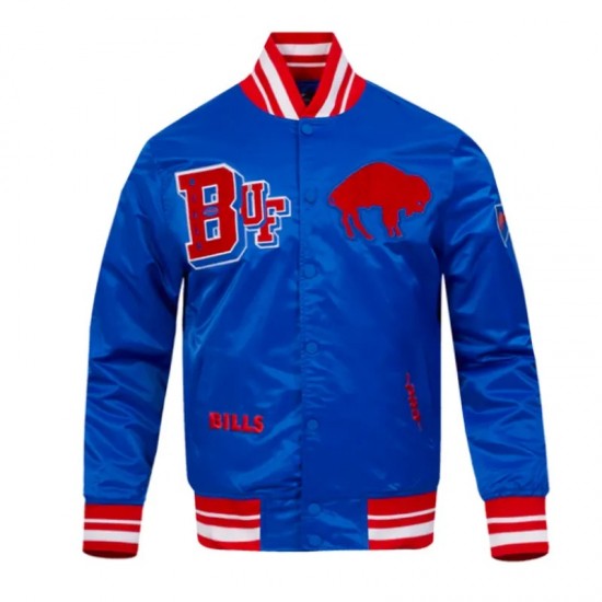 Buffalo Bills Best of Classic Rib Satin Jacket Buffalo Bills Best of Classic Rib Satin Jacket