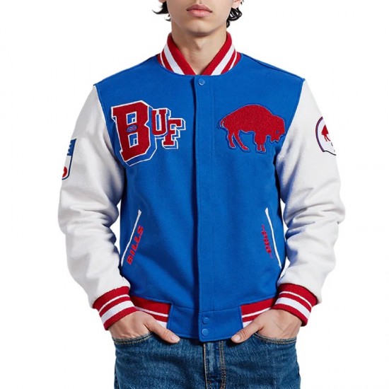 Buffalo Bills Best of Classic Rib Varsity Jacket Buffalo Bills Best of Classic Rib Varsity Jacket