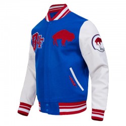 Buffalo Bills Best of Classic Rib Varsity Jacket Buffalo Bills Best of Classic Rib Varsity Jacket