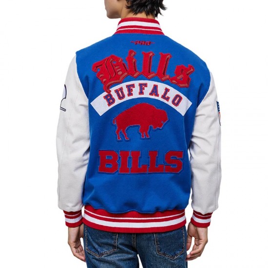 Buffalo Bills Best of Classic Rib Varsity Jacket Buffalo Bills Best of Classic Rib Varsity Jacket