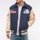 Buffalo Bills Blue and Eggshell Varsity Bomber Jacket Buffalo Bills Blue and Eggshell Varsity Bomber Jacket