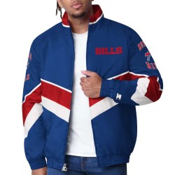 Buffalo Bills Captain Royal Varsity Satin Jacket