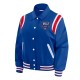 Buffalo Bills Midnight Royal Varsity Satin Jacket Buffalo Bills Midnight Royal Varsity Satin Jacket
