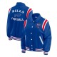 Buffalo Bills Midnight Royal Varsity Satin Jacket Buffalo Bills Midnight Royal Varsity Satin Jacket