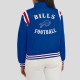 Buffalo Bills Midnight Royal Varsity Satin Jacket