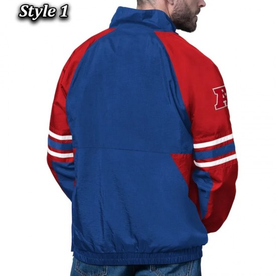 Buffalo Bills Prospect Royal Half-Zip Pullover Jacket Buffalo Bills Prospect Royal Half-Zip Pullover Jacket