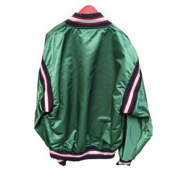 Buffalo Bisons Green Minor League Bomber Satin Jacket  Buffalo Bisons Green Minor League Bomber Satin Jacket