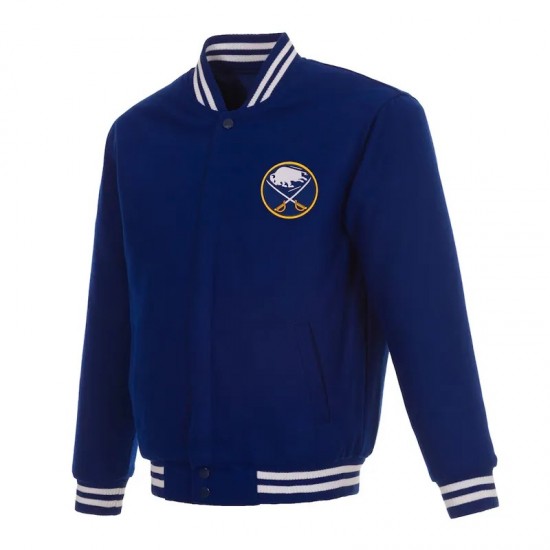 Buffalo Sabres Royal Varsity Wool Jacket
