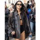 Camila Mendes New York Fashion Week Leather Jacket Camila Mendes New York Fashion Week Leather Jacket