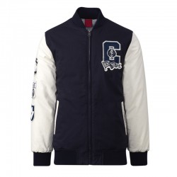 Carlton Blues Collegiate Navy and White Varsity Jacket Carlton Blues Collegiate Navy and White Varsity Jacket