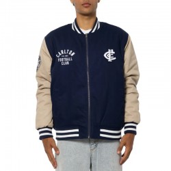 Carlton Blues Lock Up Varsity Cotton Jacket
